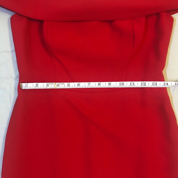 Macy’s Calvin Klein Red Dress - Picture 4 of 8